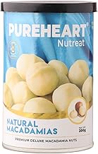 Pureheart Natural Macadamia (200 gm) Premium Australian Macadamia Nuts, Rich in Antioxidants - Whole, Exotic, and Crunchy Dry Fruits, Ideal Snacks, No Additives