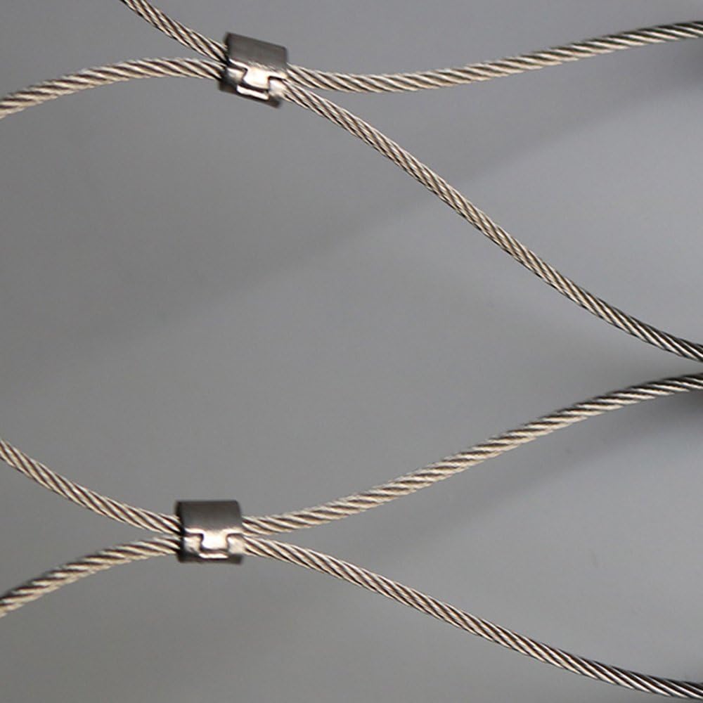 1.5mm 9x75mm(Hight) 3x75mm(Length) Stainless Steel ferrule Cable Mesh