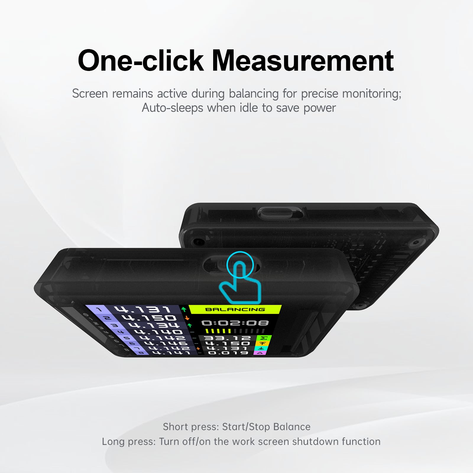 ISDT BL8 LiPo-Akku-Prüfer 2S-8S Smart Active Balancer XH2.54 Zellenspannungstester für RC-Akkus mit hochpräziser Farbbildschirm-App und Fernbedienung