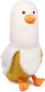 Banana Duck Plush Pillow 50cm Duck Stuffed Animal Plush Pillow, Banana Hugging Pillow Duck Stuffed Doll Toys for Kids