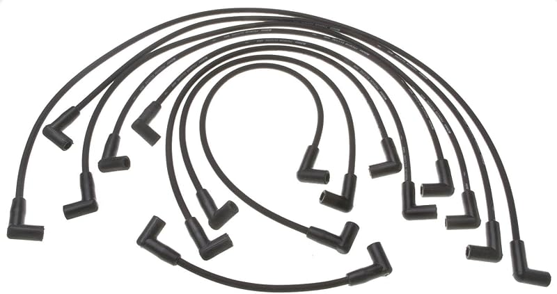 Jogo de cabos de vela ACDelco Professional 9628M preto – 1 unidade
