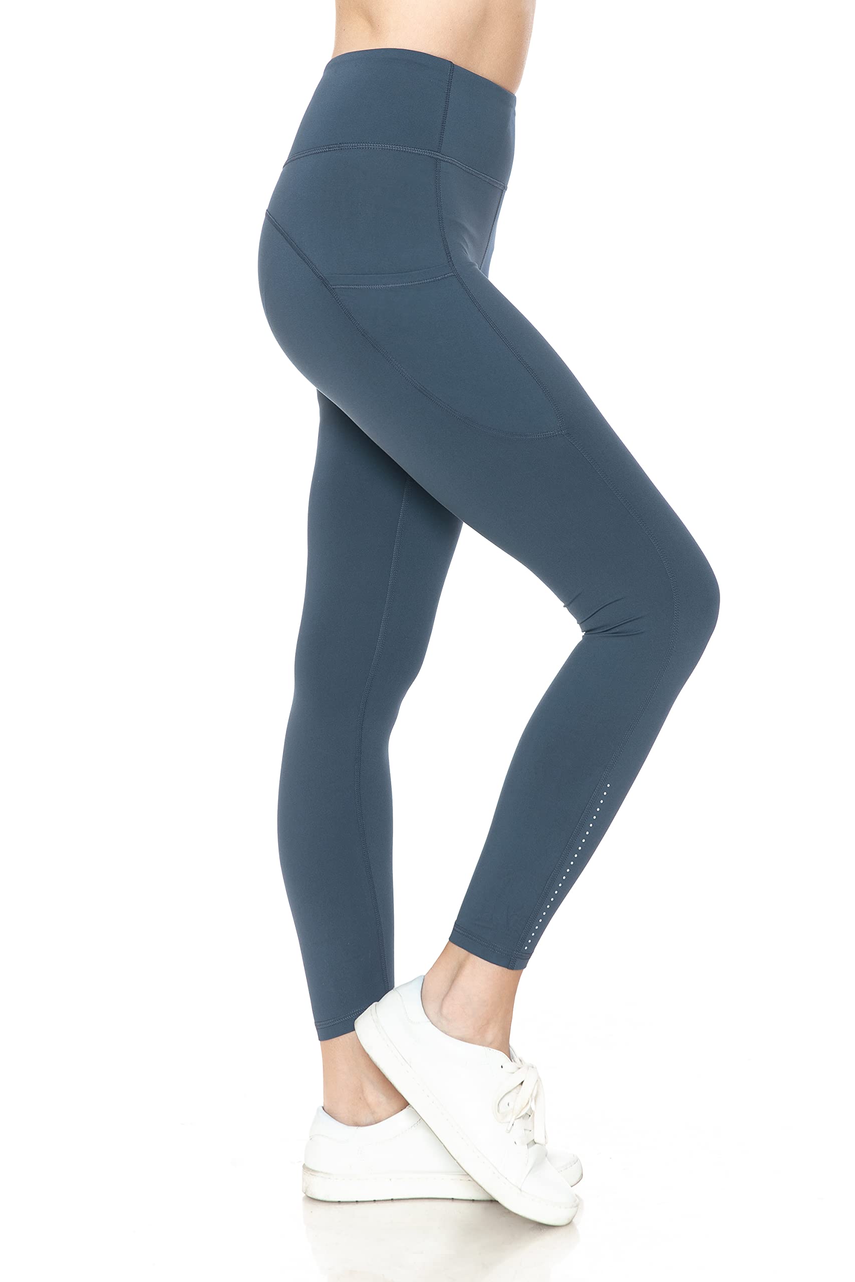 Leggings Depotwomens Solid Leggings With 3 Inch Waistband Leggings