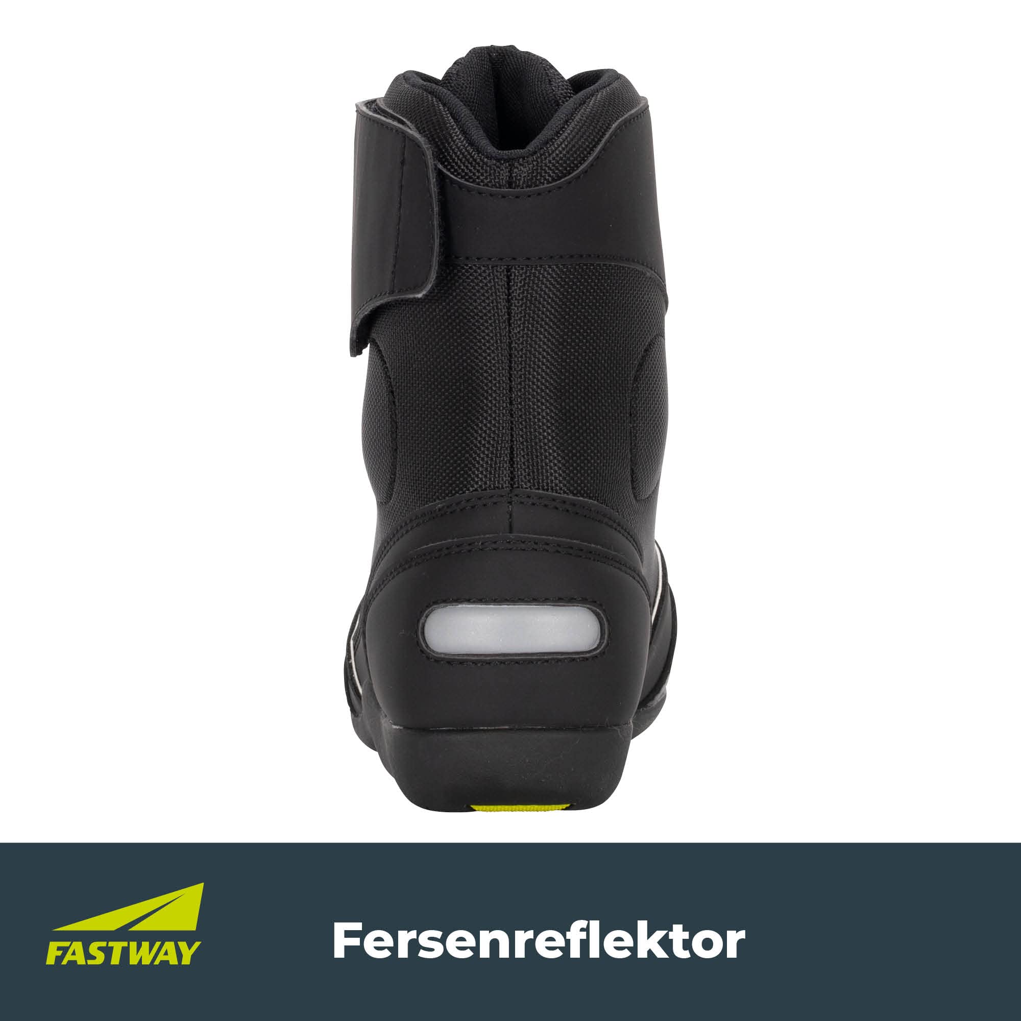 FAST WAY Touring 201 Motorradstiefel Herren, CE Zertifiziert, Schalthebelverstärkung, Knöchelschutz, Robuste Motorradschuhe, Schnürsenkel mit Klett-Abdeckung, Größe 37-47