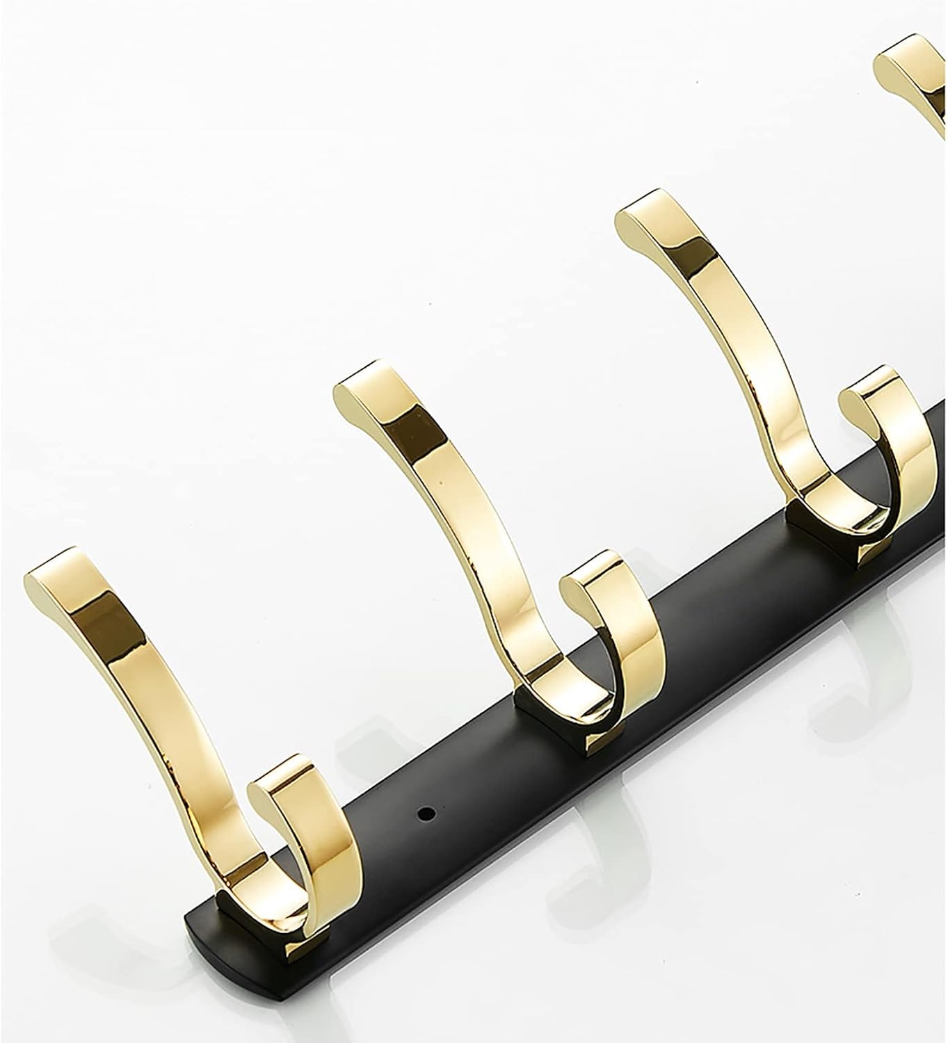 Coat Rack/Light Luxury ins Black Gold Coat Hook Row Hook/Hallway Coat Hook/Perforated Kitchen Hook/Decorative Door Rear Hook (Size : 59x13x8.5cm) (26.5x13x8.5cm)
