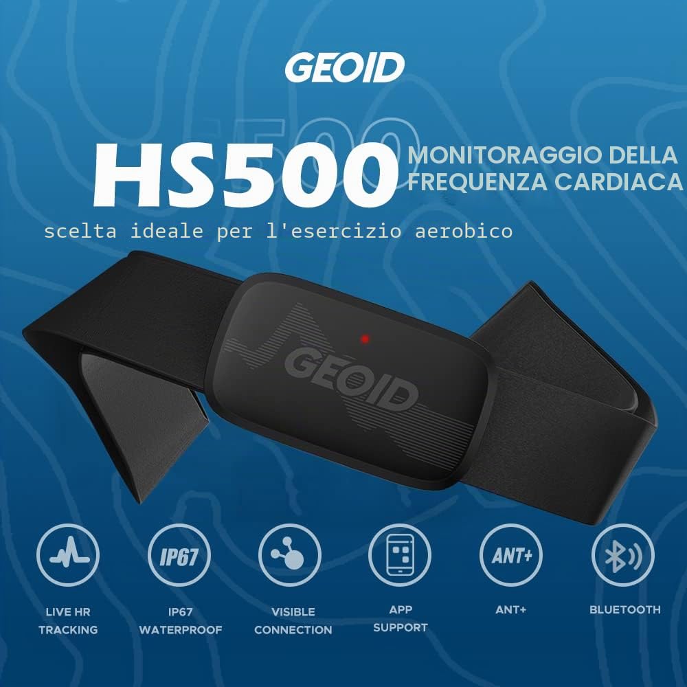 Pack contachilometri bici GEOID CC700 Pro + supporti CS600 + HS500 combo CyclingGPS