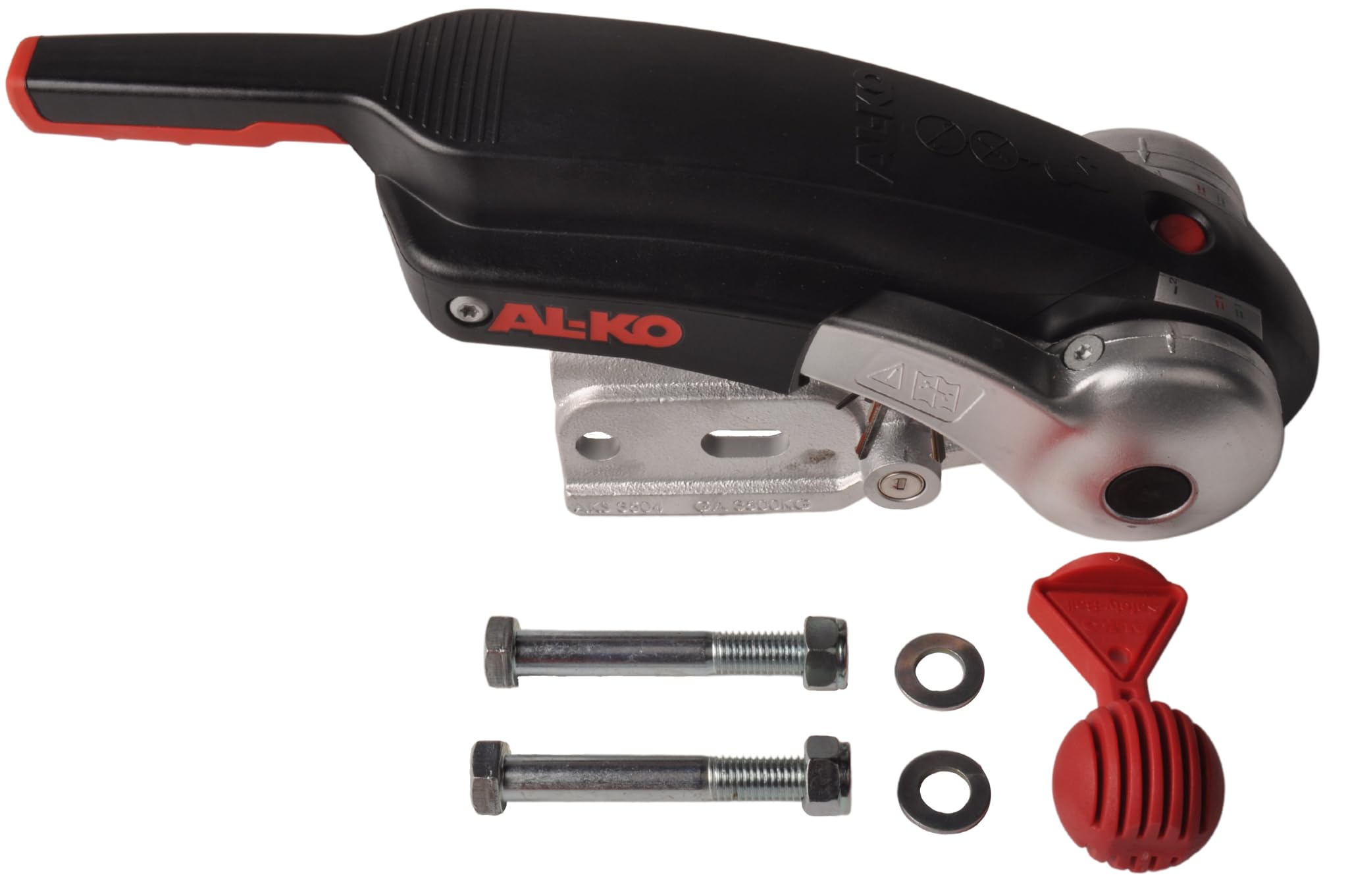 AL-KO - Acoplamiento de Seguridad AKS 3504 con Cerradura integrada y Pelota de Seguridad • 60 mm Redondo