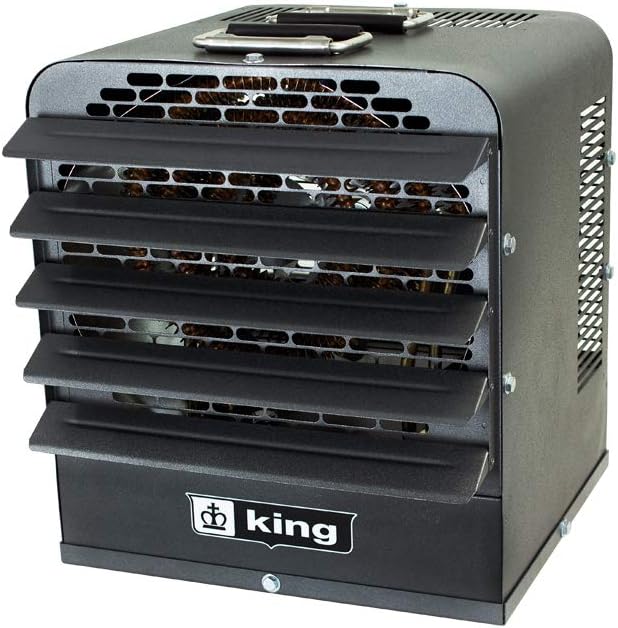 KING PKB2405-3-T-FM PKB-FM Industrial Portable Unit Heater w/Thermostat & Fan Only Switch, 5KW / 240V / 3-PH