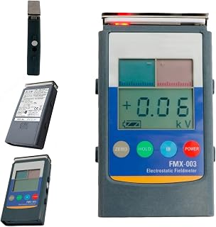 Medidor de campo electrostático portátil con pantalla LCD, detección estática en tiempo real para industrias textiles, papel, caucho, plástico