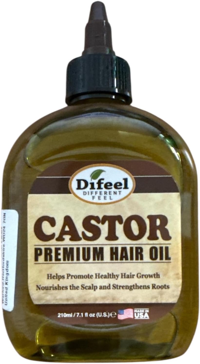 Difeel Premium 99% Natural Castor Hair Oil 235 milliliters