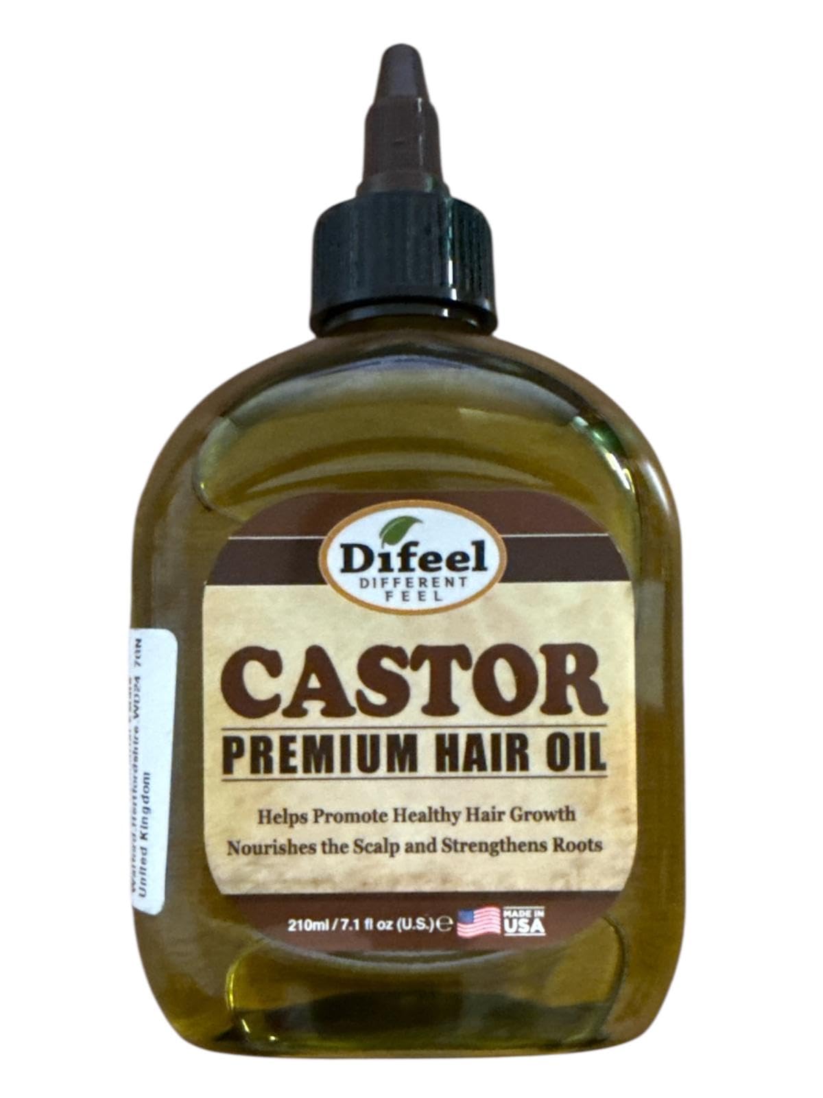 Difeel Premium 99% Natural Castor Hair Oil, Helps Promote Healthy Hair Growth, Nourishes Scalp & Strengthens Roots 235 ml