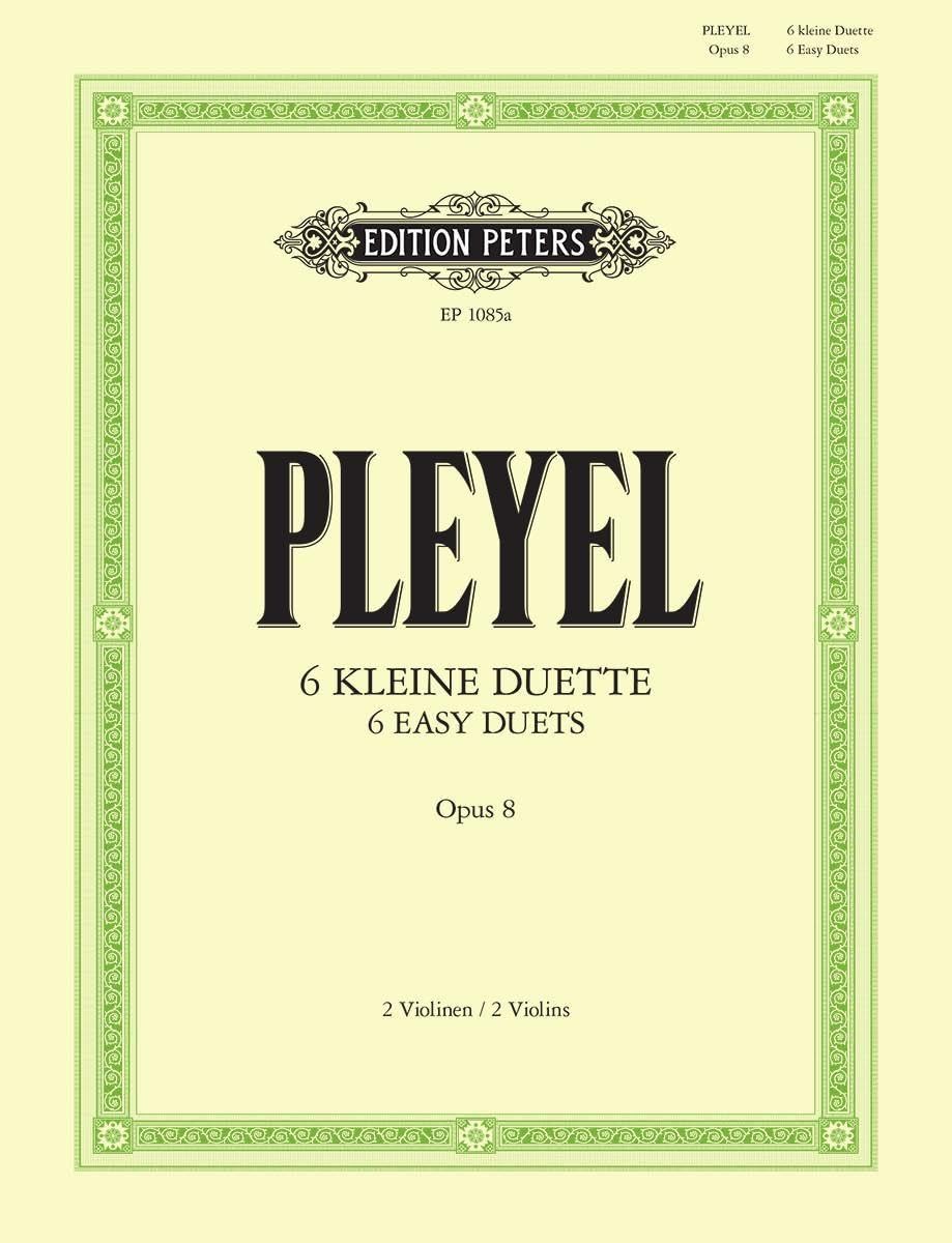 6 Easy Duets Op. 8 for violin duet: für 2 Violinen