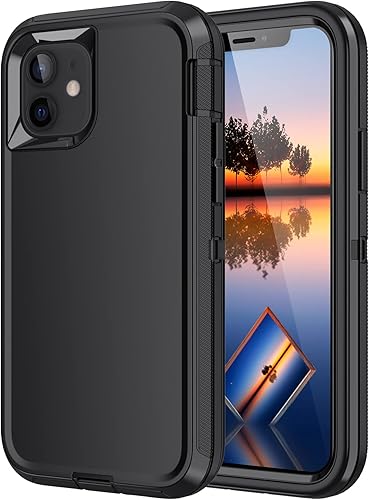 Funda para iPhone 11, a prueba de golpes, caídas y polvo, protección de cuerpo completo de 3 capas, cubierta dura de alto impacto de alta