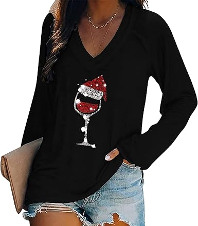 Kaenwang Womens Christmas Shirts 