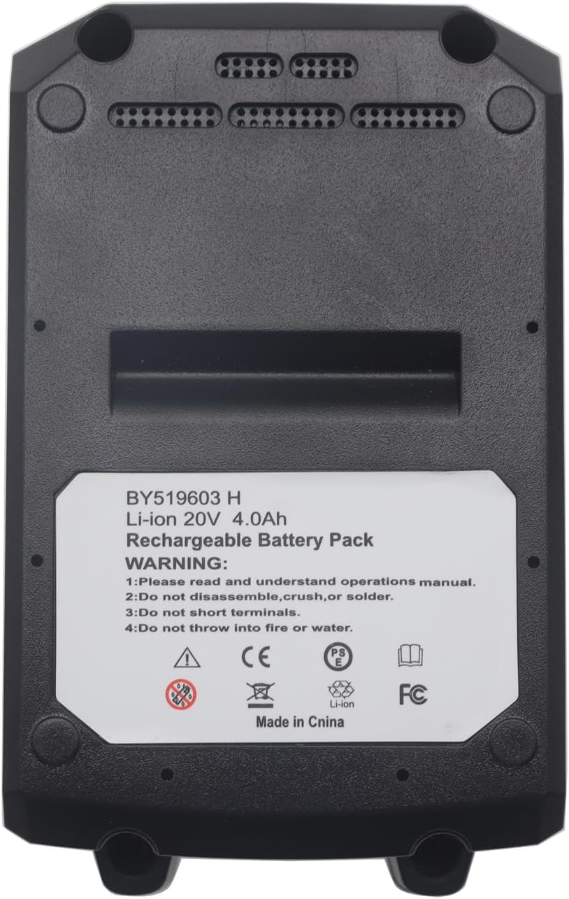 Replacement 4.0Ah 20V Lithium Battery for SKIL PWR CORE BY519601 BY519603 BY519701 BY519702 BY519703 Cordless Power Tools (Not Compatible with Leaf Blower and Circular Saw Lawn)