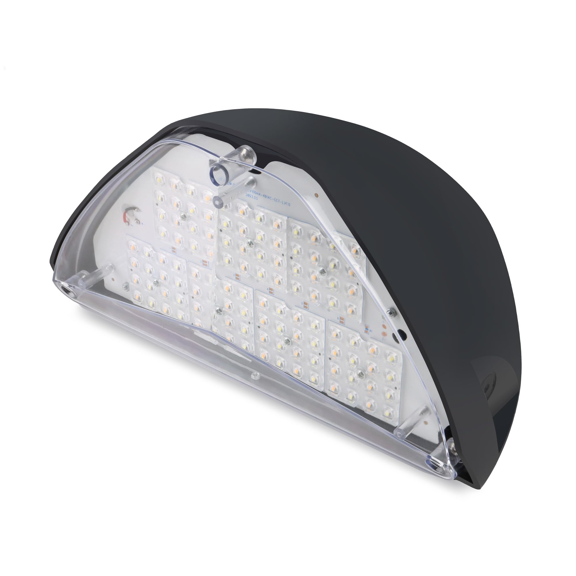 Bright Source Outdoor 28w Integrated LED Triangle Metal Wall Uplight, IP65 Rated, 3300lm, Black, 3CCT Switchable 3000K 4000K 6000K