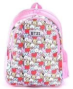 STRIDERS BT21 School Bag for Kids | Stylish Lightweight Backpack | Padded Comfortable Straps & Spacious Compartments | Ideal for School & Travel | 36cm