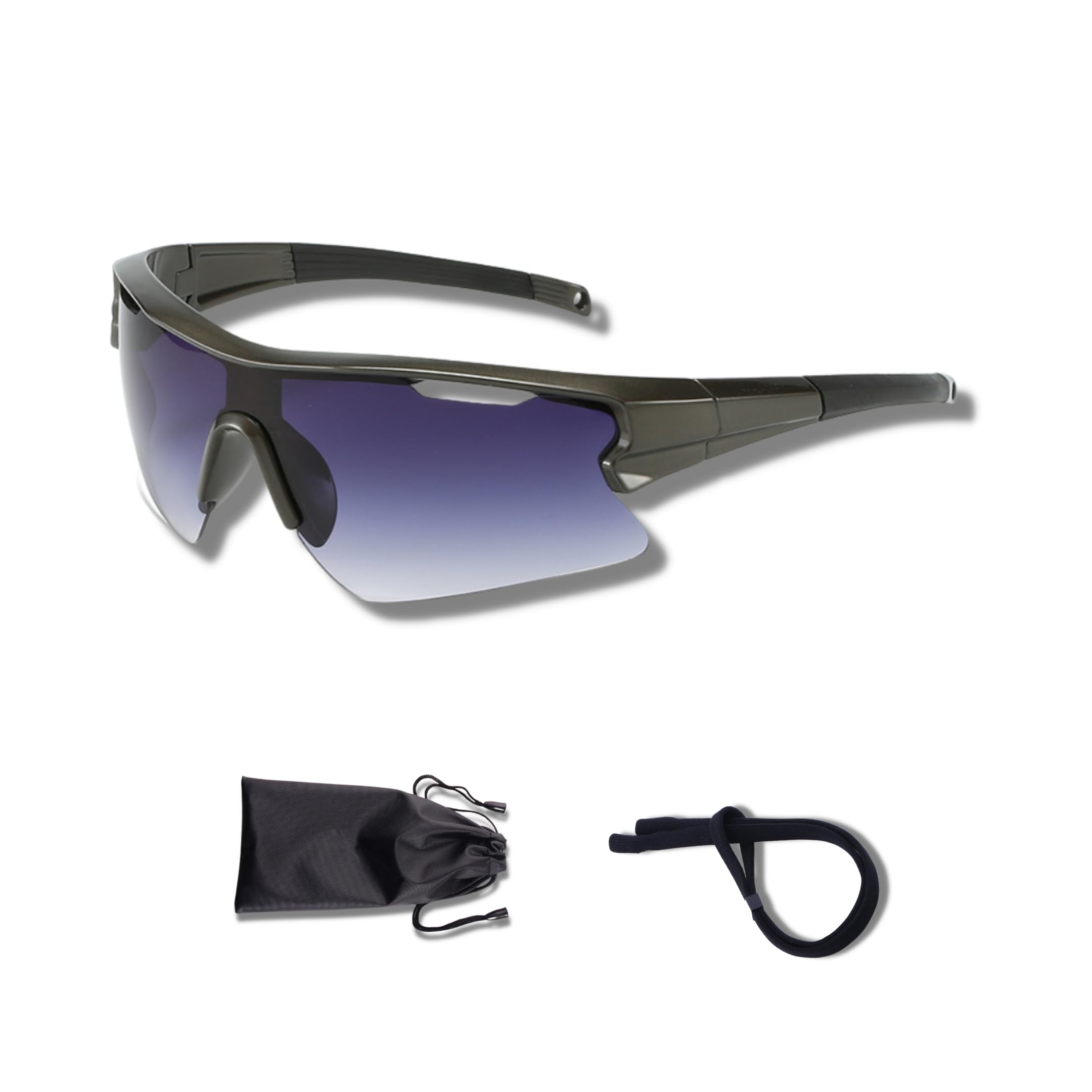 BAYTECH Gafas de Sol - Deportivas Padel Pesca Running Carrera Ciclismo Golf y más- Deporte para Hombre y Mujer, Gafas de Proteccion con Lentes UV400 - Incluye Cuerda Correa de Sujeción