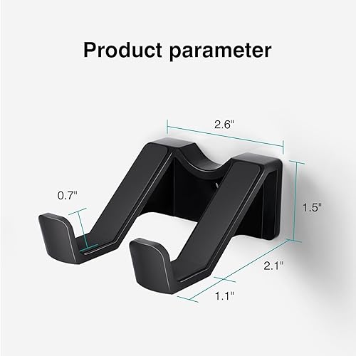 Miniatura 6 de Universal Game Controller Stand Wall Mount Holder, Plastic Hanger for Gaming Headset, Suit for PC Xbox Switch PS5 Controller Headphone Accessories