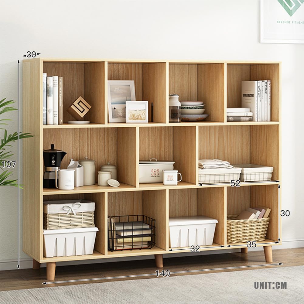 Amazon.com: IOTXY Open Cube Low Bookcase - 3-Tier