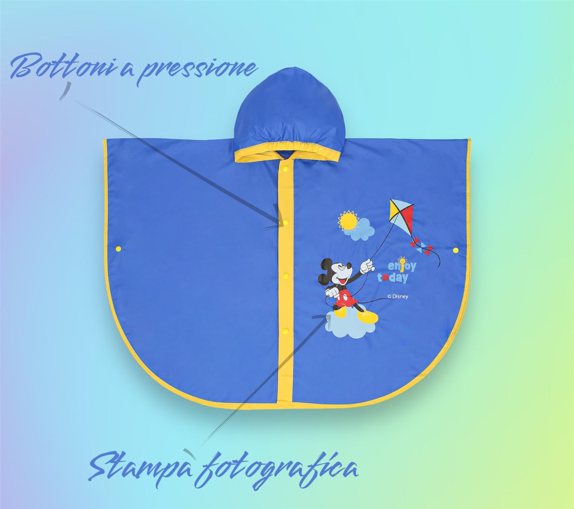 Capa de lluvia Minnie Mickey Mouse Niña Impermeable Años Poncho Antilluvia Capa Niña Niños Chaqueta Niño Kway Regalo Cumpleaños Ropa
