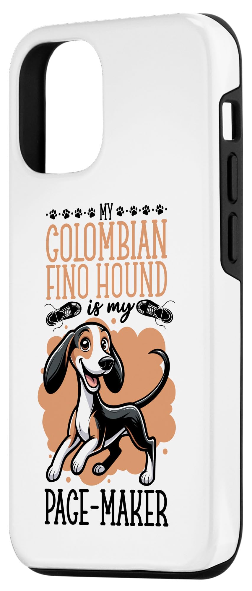 iPhone 14 Running with Colombian Fino Hound Case - Image 2