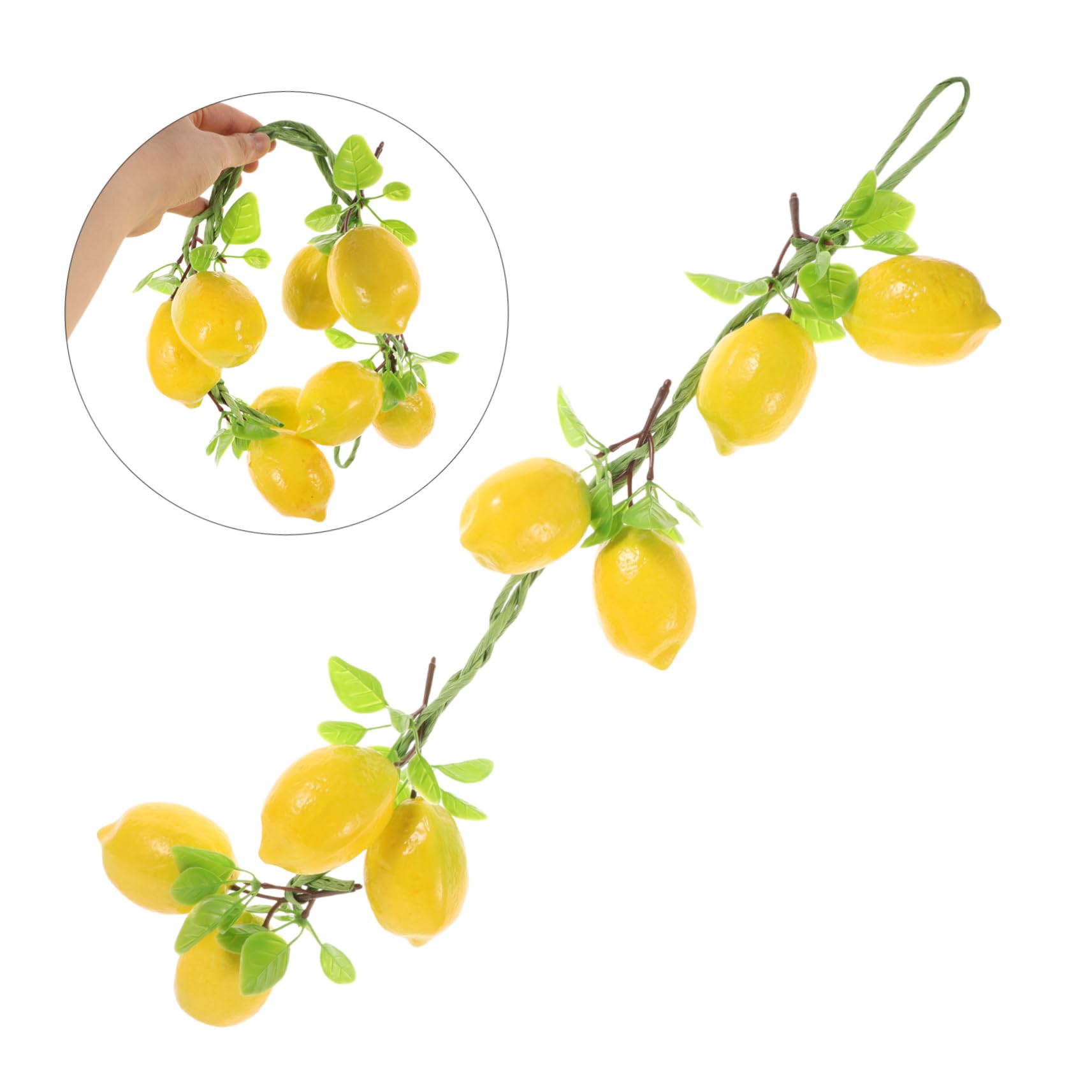 GOOHOCHY 1 String Lemon Garnish Lemon Decoration Lemon Table Decor Centerpiece Farmhouse Decor Fake Lemon Artificial Lemons for Decoration Lemon Fake Lemon Realistic Decorative Lemons