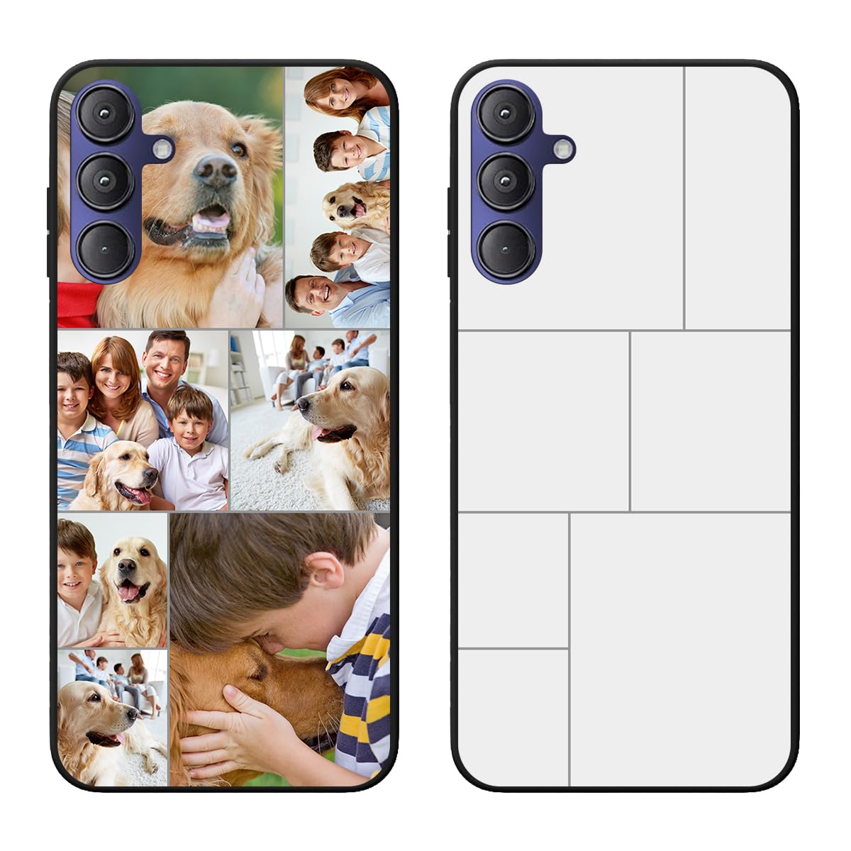Styletify Custom Phone Case for Gabb Phone 4 Pro,Multi-Picture Collages Personalized Photo Text Case Anti-Scratch Drop Proof Protective Cover Black