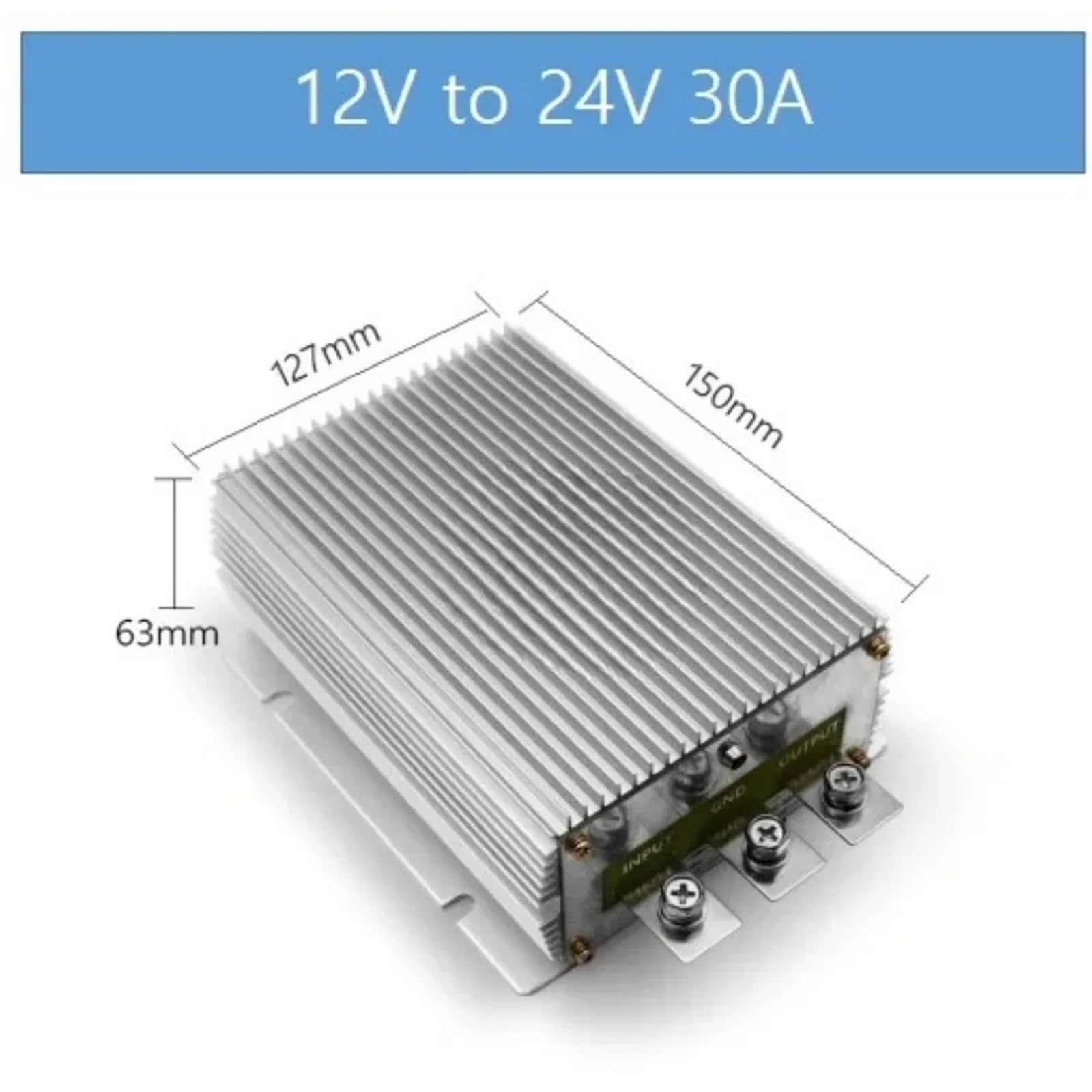 12V to 24V 30A 40A 50A Step Up Boost DC DC Converter Voltage Stabilizer Car Power Supply 12Volt to 24Volt Boost Regulator(12V to 24V 40A)