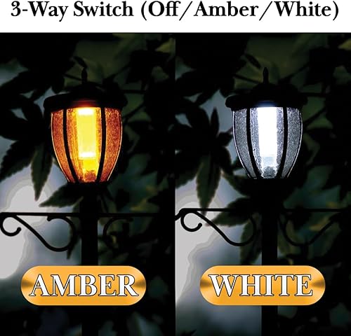 Miniatura 4 de Sun-Ray Kenwick 312064 - Lámpara con forma de farol de calle que funciona con energía solar, con una sola bombilla, con macetero debajo y colgadores