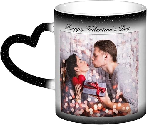 Taza mágica personalizada sensible al calor que cambia de color cielo estrellado taza de café personalizada con nombre de foto taza personalizada