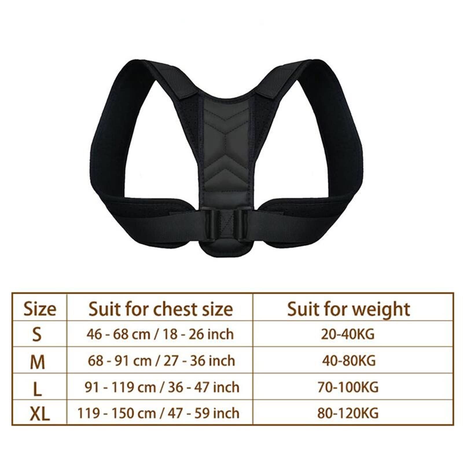 Orthèse du haut du dos correcteur de posture et de la clavicule
