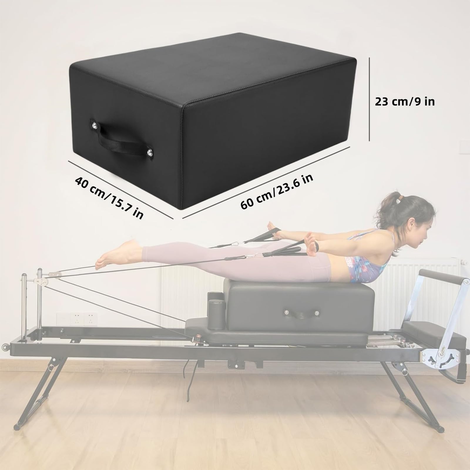 Pilates Reformer Box, Pilates-Zubehör, Pilates-Box, Reformer-Zubehör Für Übungen Zur Verbesserung des Bewegungsbereichs,001