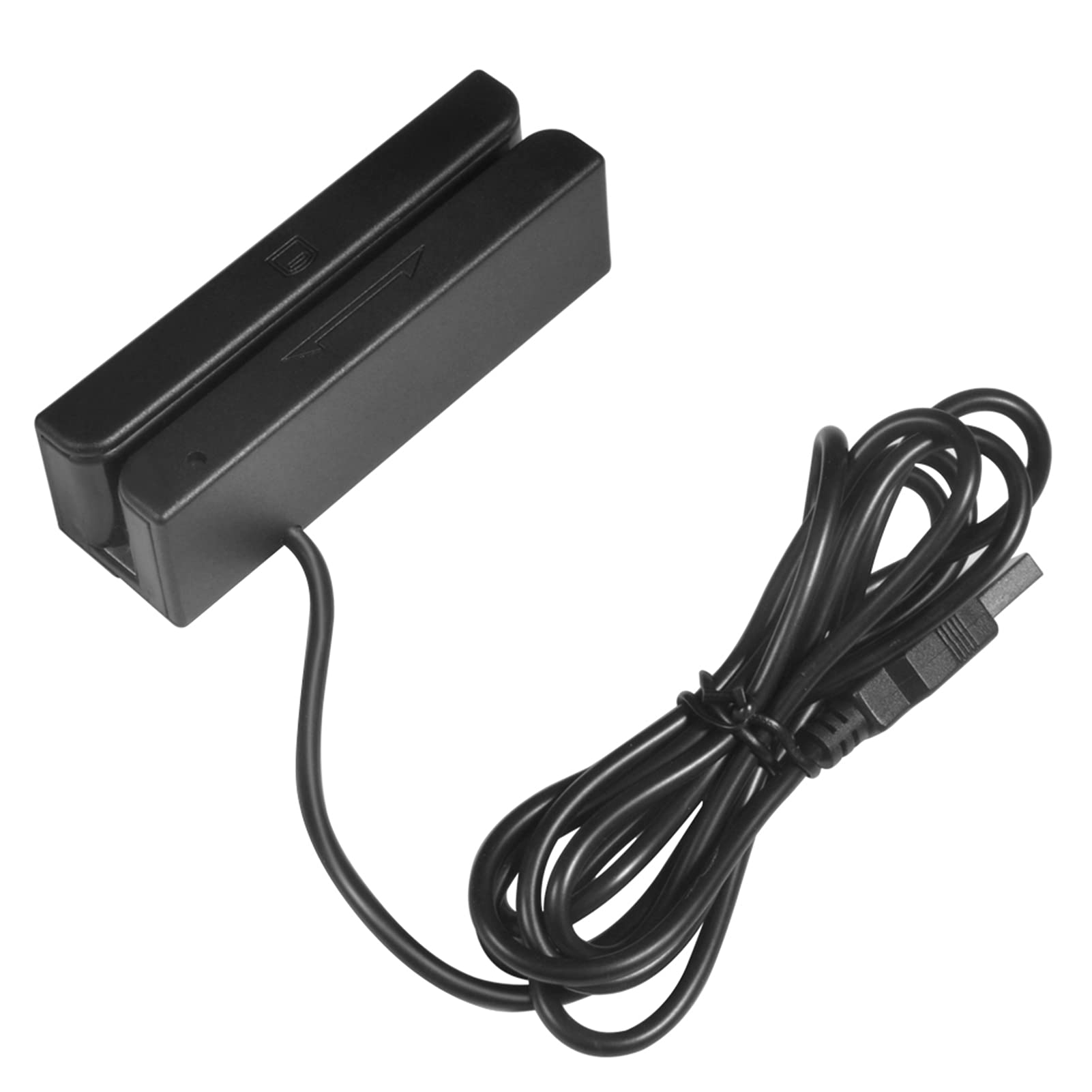 Cuifati MSR580 Magnetischer USB-Kreditkartenleser 3-Spur-Smartcard-Leser für Windows 98/2000/XP/Vista/7