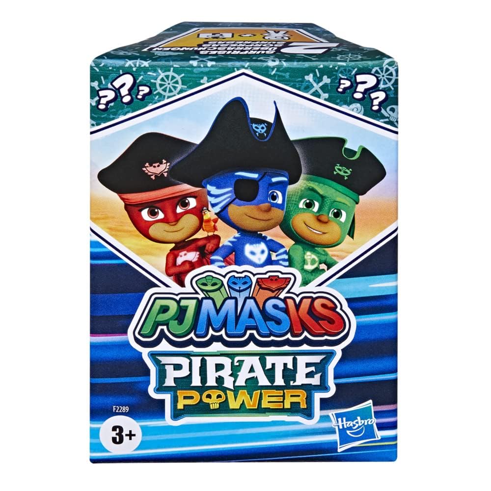PJ Masks Caja Sorpresa de Piratas, Juguete Preescolar, Caja de colección Sorpresa con Figura y Accesorios para niños a Partir de 3