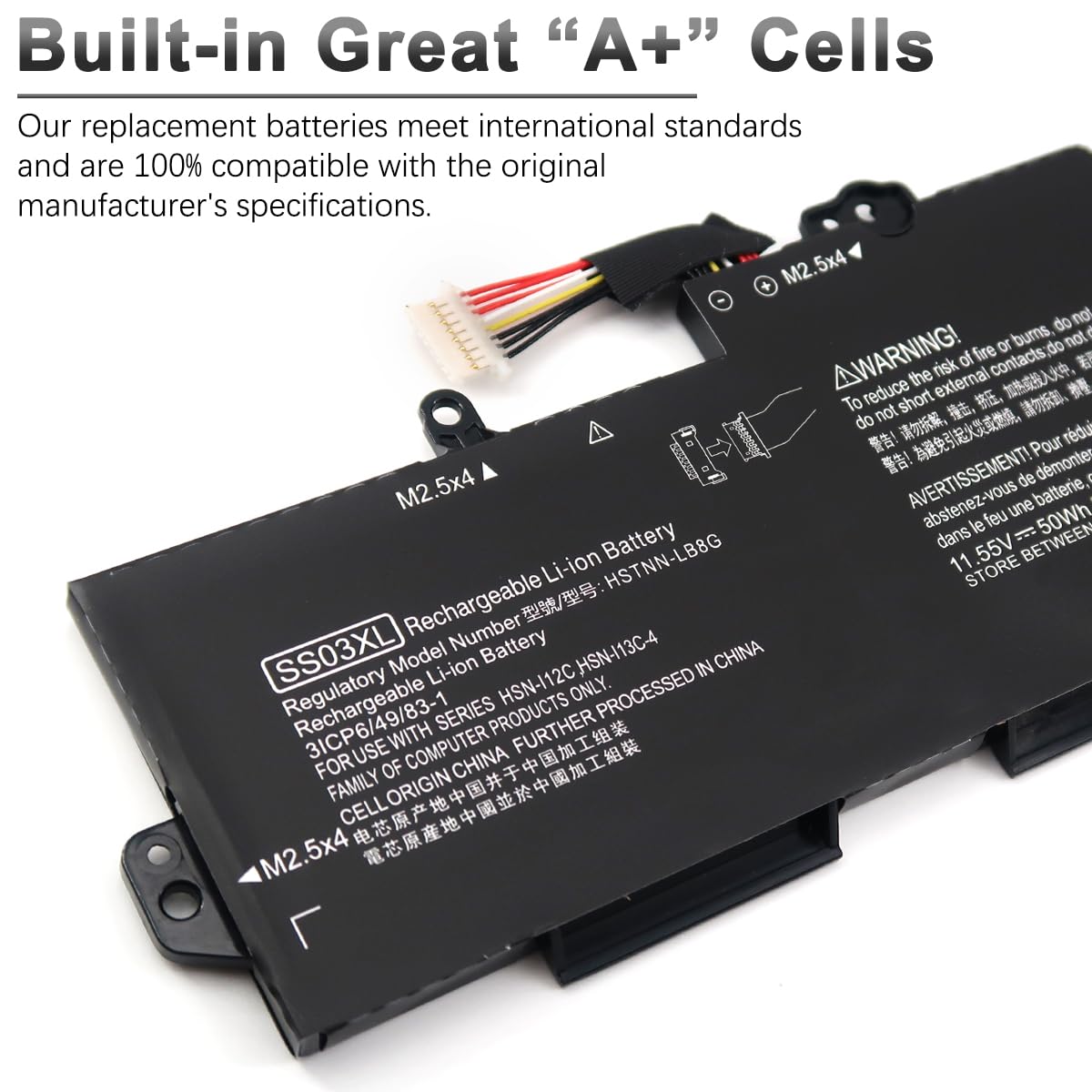 SS03XL Batterie pour HP EliteBook 830 840 G5 G6 Série, HP EliteBook 735 745 735 745 G5 G6 Série 933321-855 933321-852 932823-171 932823-271 932823-421