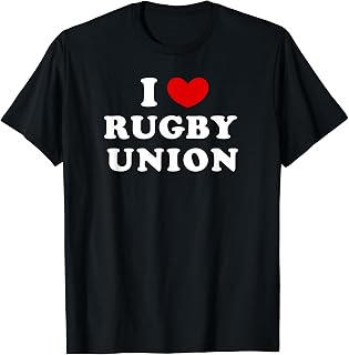 I Love Rugby Union, I Heart Rugby Union T-Shirt