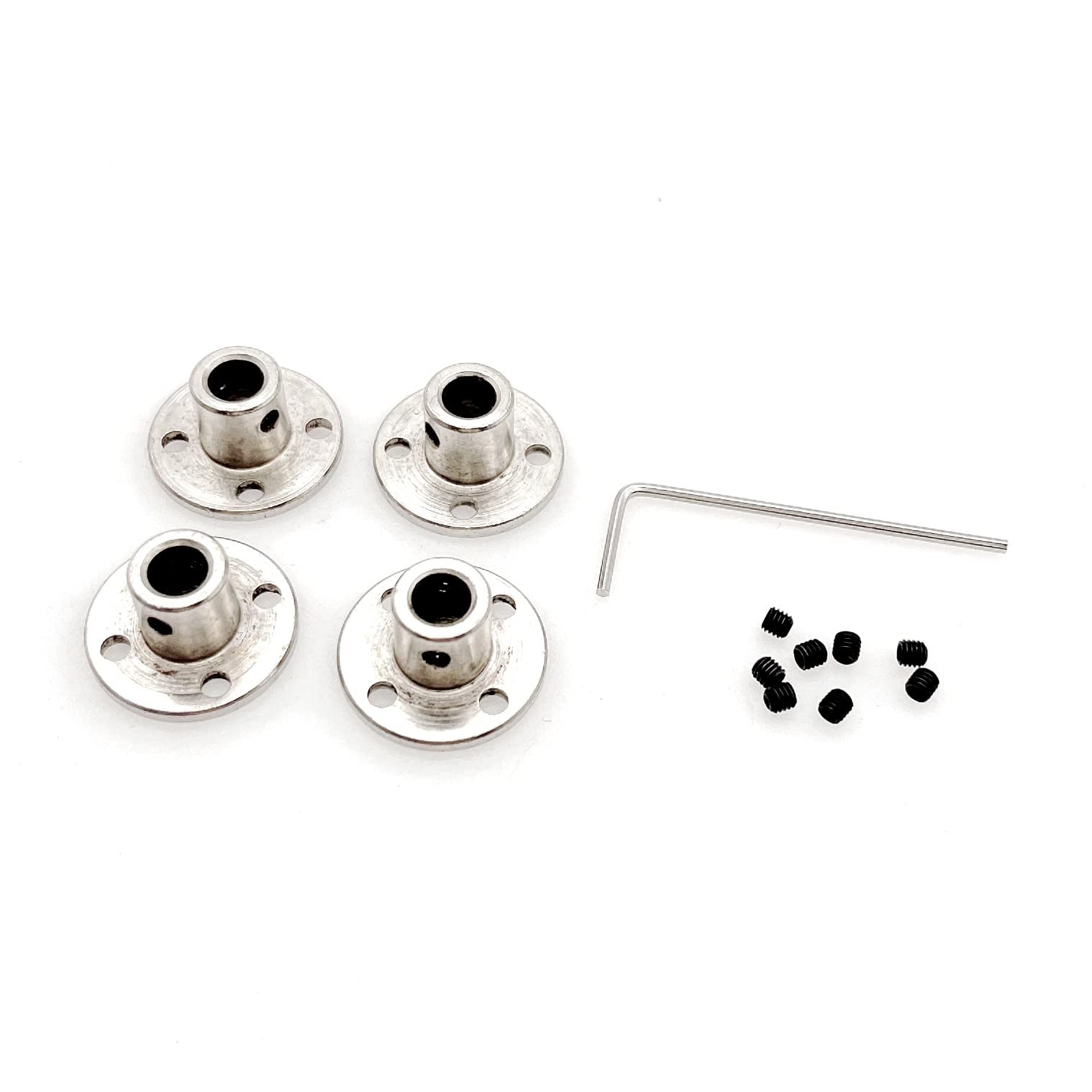 JZK Set di 4 raccordi flangiati per alberi motore modello 6mm