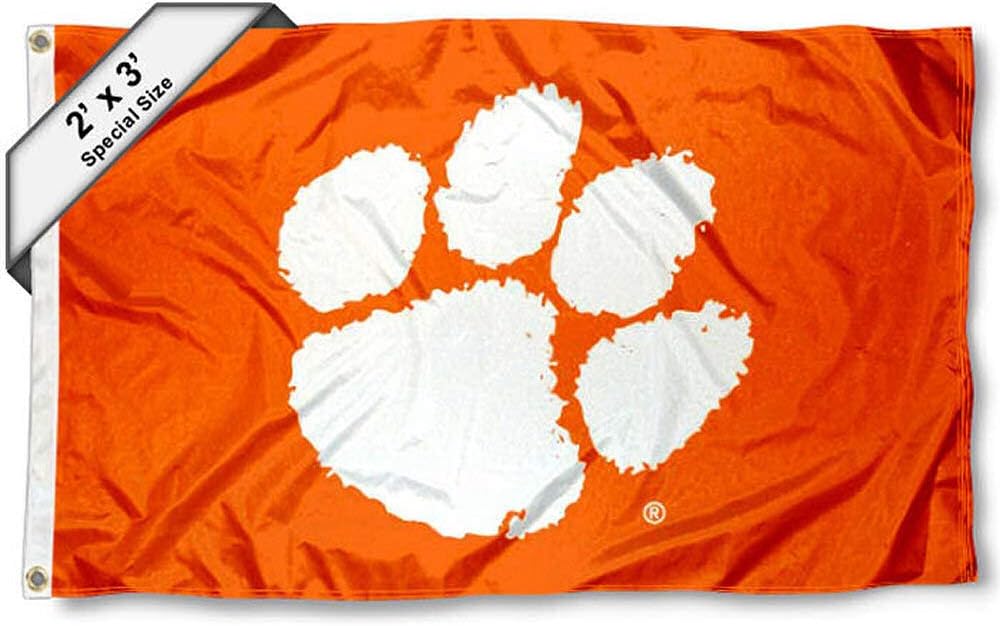 Clemson Tigers 2x3 Foot Flag
