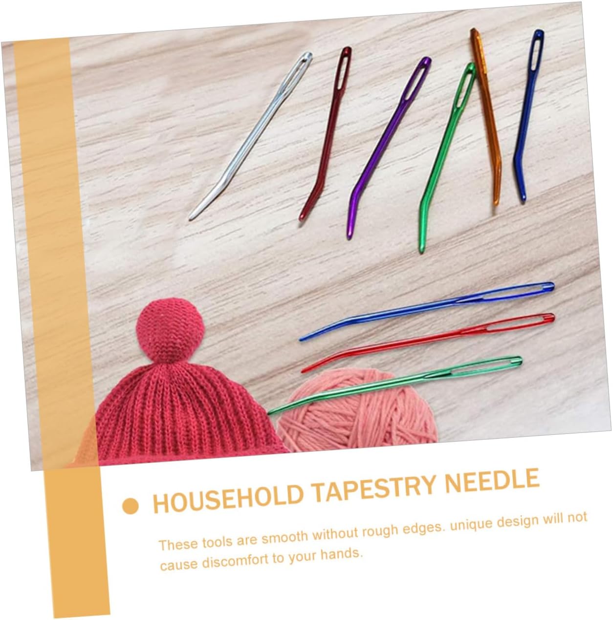 Beatifufu 12pcs Multi-Function Yarn Needles Darning Needles for Knitting Sewing Crochet Projects Comfortable Grip for Home Use and Crafting