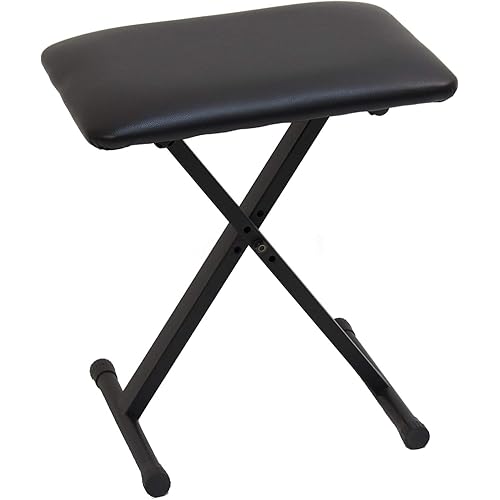 Casio ARBENCH X-Style Adjustable Padded Folding Keyboard Bench (Black)