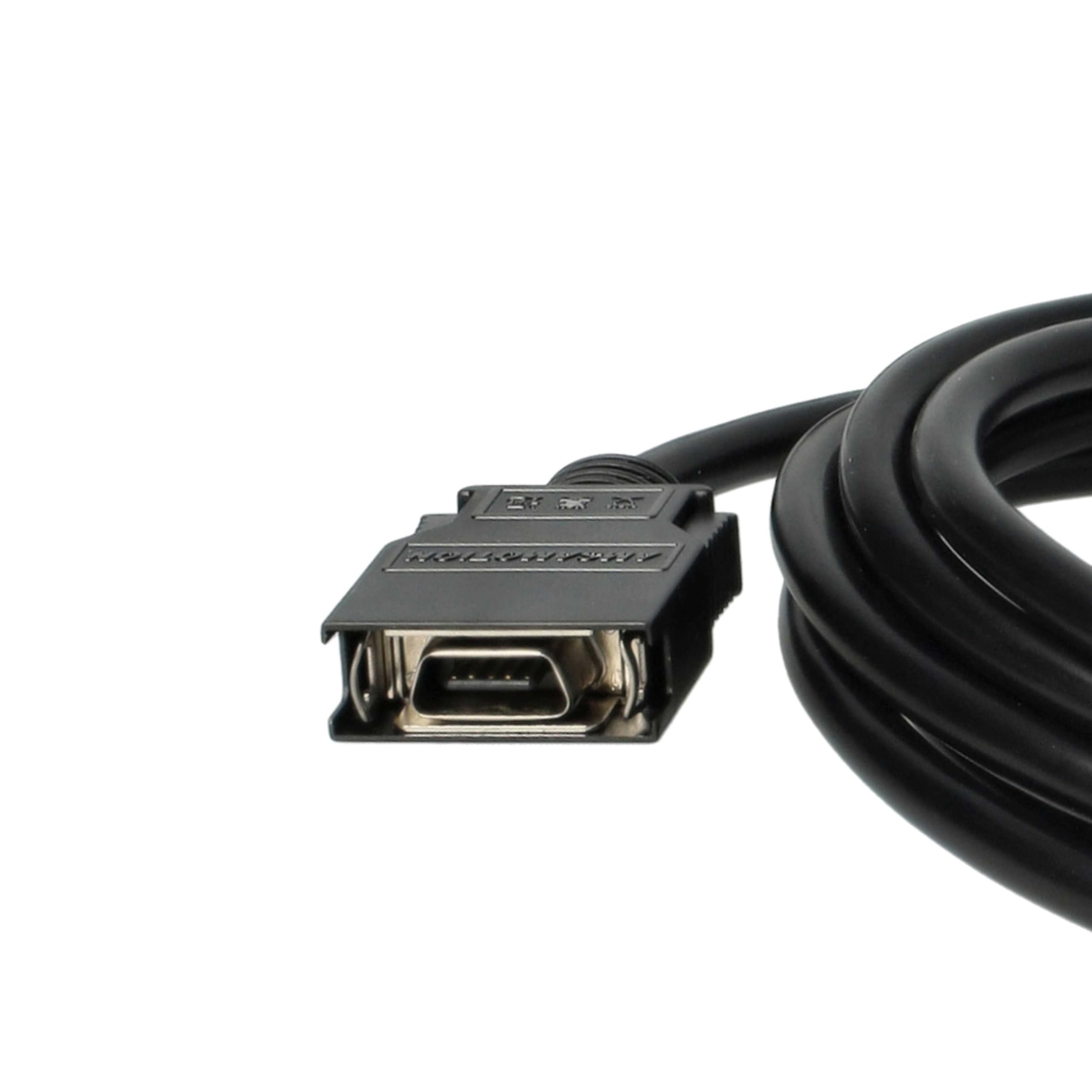 vhbw USB Programmierkabel kompatibel mit Omron CS | CPM2C, CQM1H, CJ Funkgerät, schwarz - ERSATZ FÜR CS1W-CN226, CS1W-CS114, USB-CN226