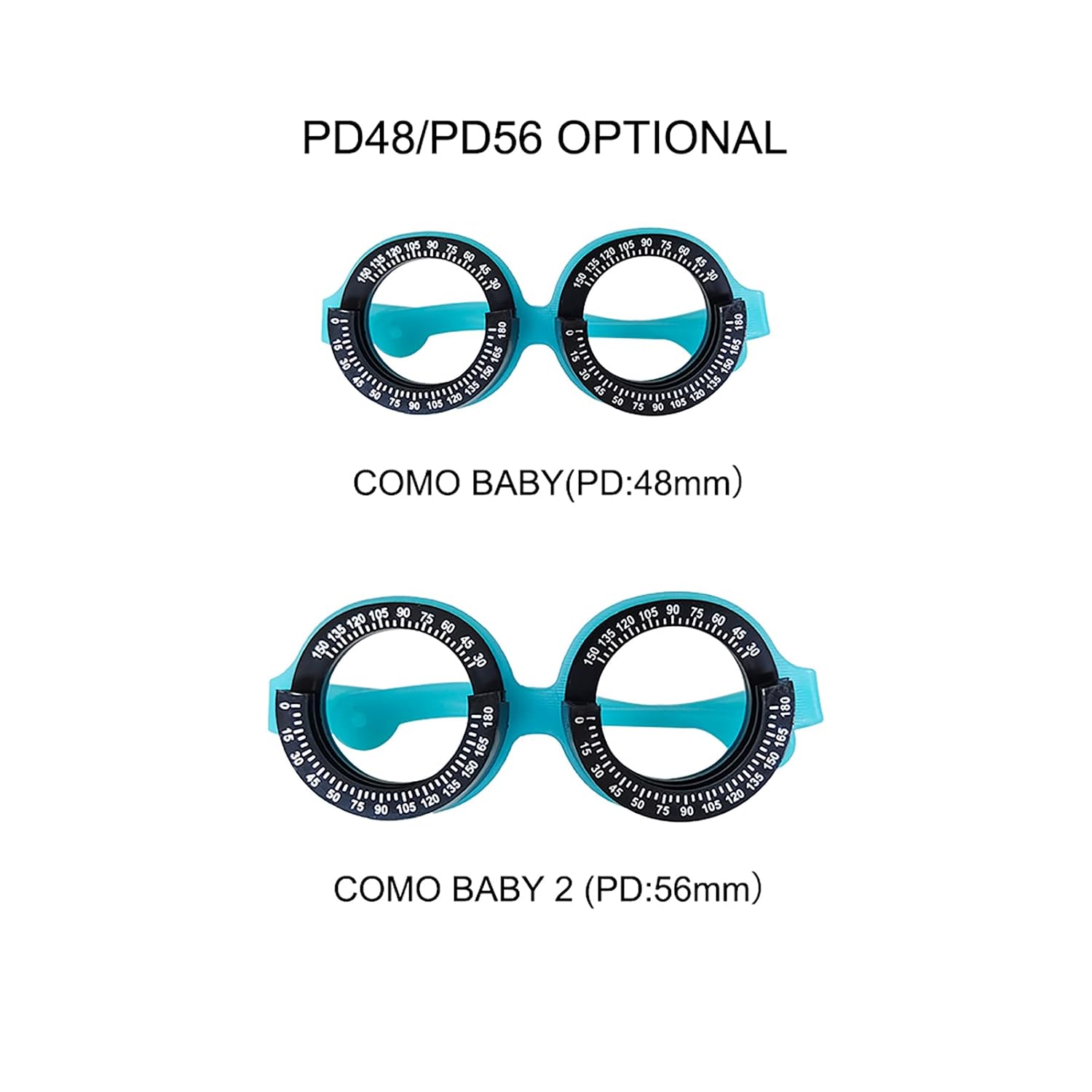Optical Instrument Kids Comfortable Fixed PD 48 56 Mm Testing Frame for Children Vision Test (plastic,PD56)