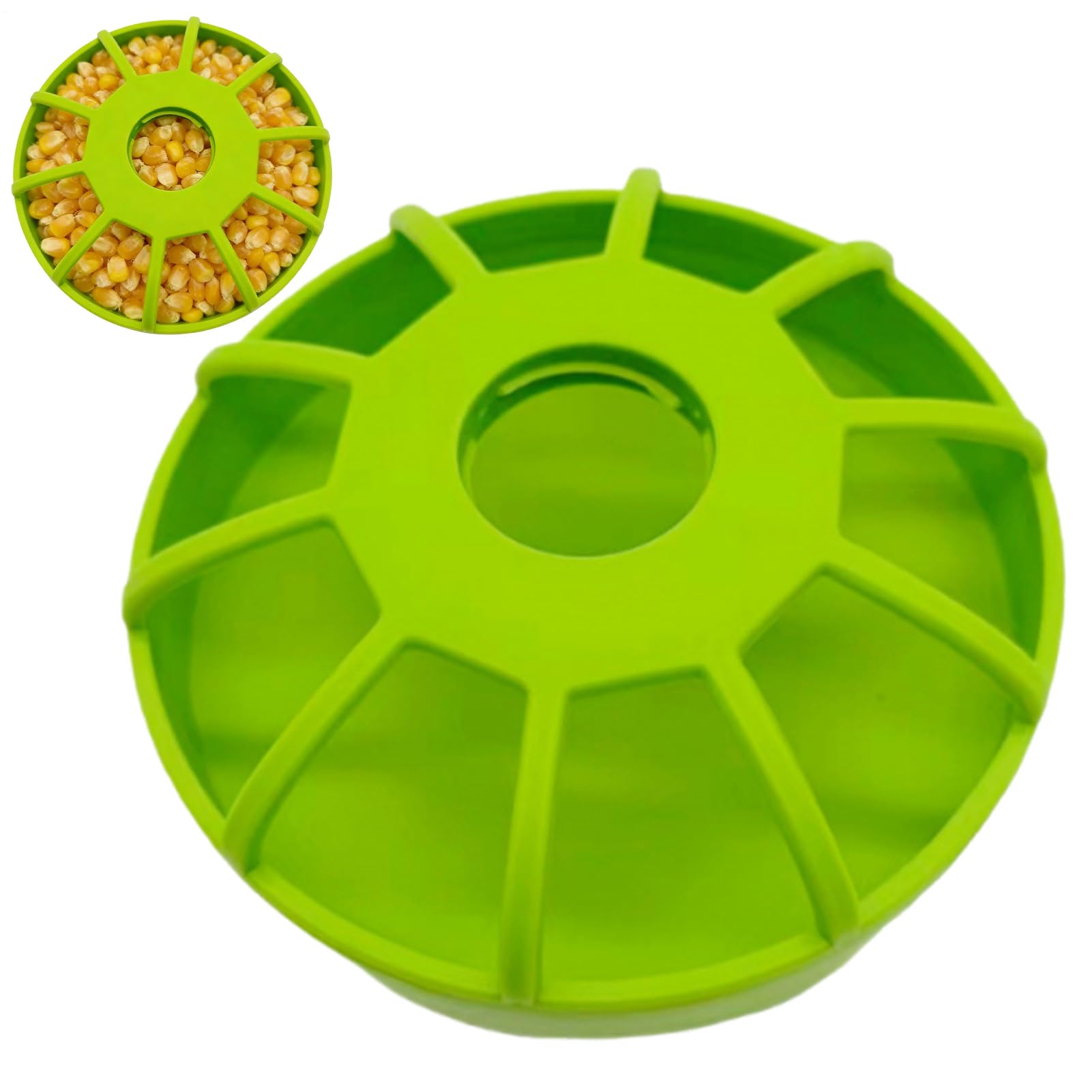 Mangiatoia per Pollame - Rotonda Antirovesciamento Alimentazione Antiscivolo - Dispenser Cibo per Uccelli e Mangiatoia per Polli | per Pappagalli Pappagallini Piccioni Quaglie Anatre Pollaio Giardino