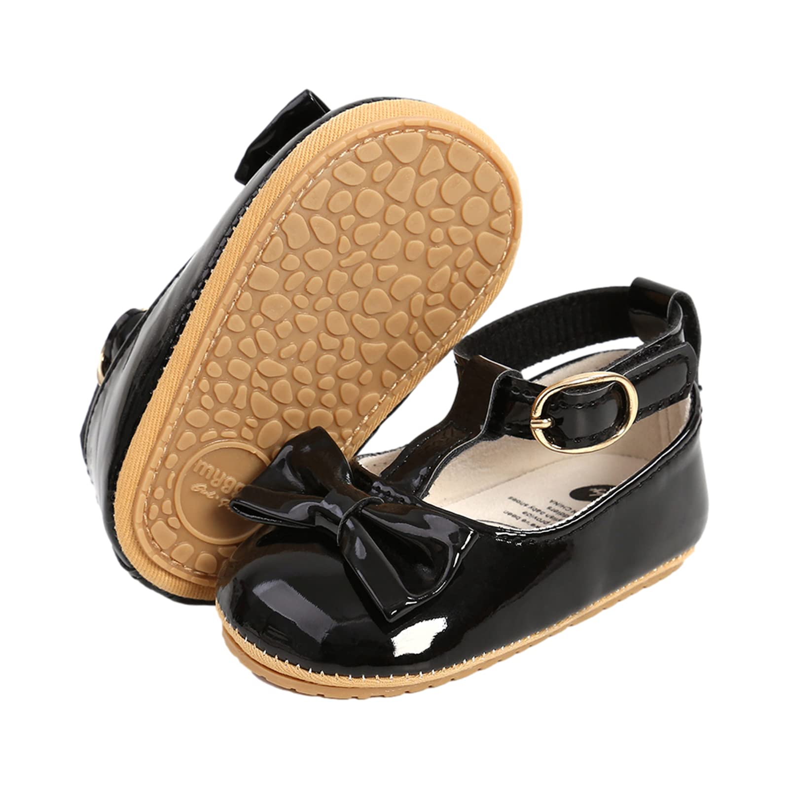 Baby Girls First Walking Shoes Mary Jane PU Leather Anti-Slip Princess Shoes Infant Baby Shoes — view 35