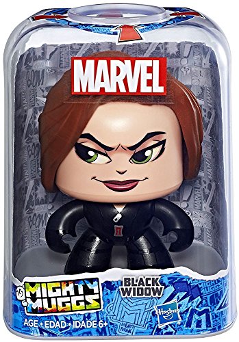 Image of Marvel Mighty Muggs Black Widow #5, 3.75-Inch Collectible Figure, Classic Character Design, Includes Display Case Package, for Kids Ages 6 and Up