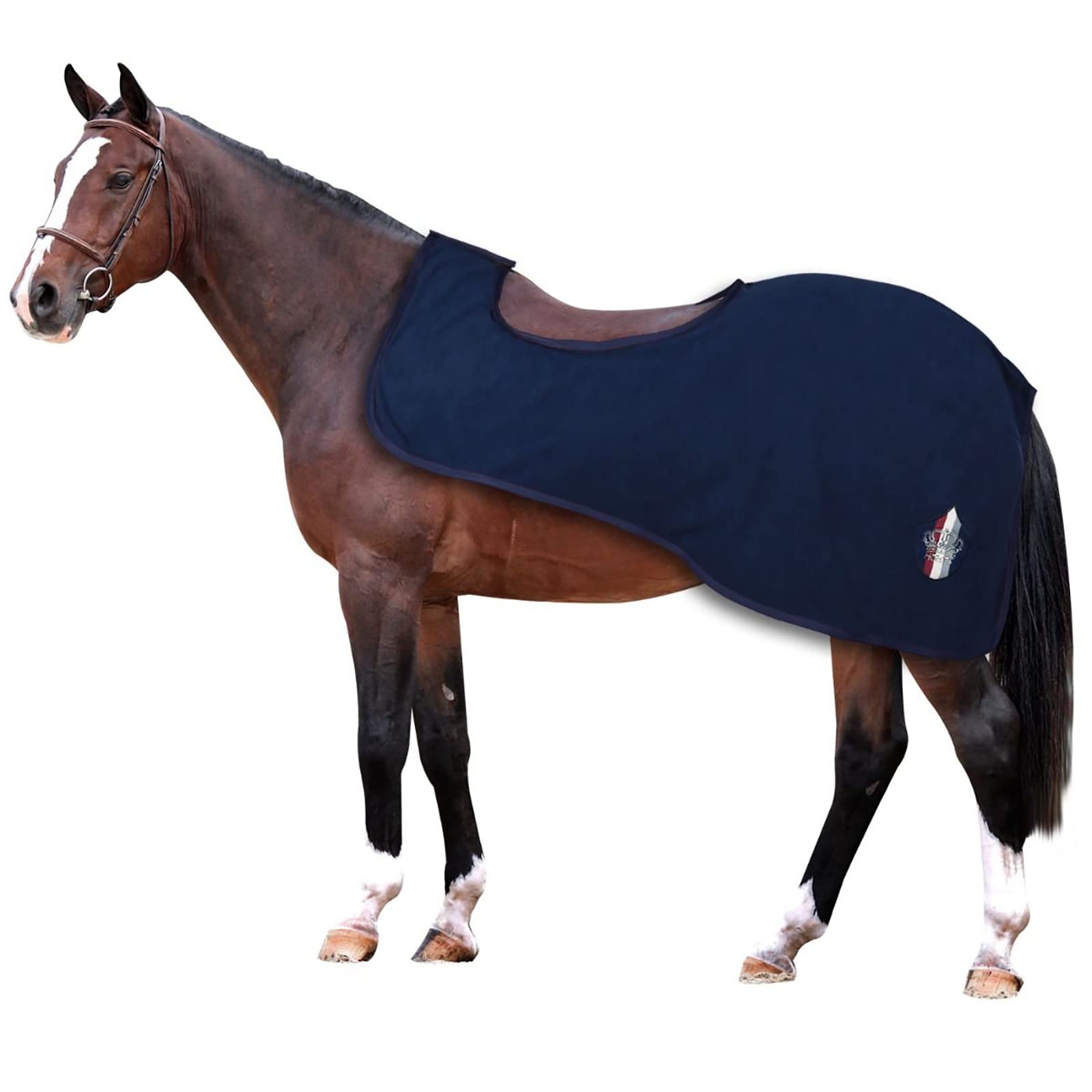 Couvre-reins pour cheval Crown Stripes contre le froid au dos