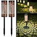 Produktbild Solarlampen für Außen,Solarleuchte Garten, Gartendeko,Solarleuchten Garten Gartenbeleuchtung Warmlicht IP65 Wasserdichte Solarlampen für Weihnachtsdeko Aussen Garten, Hof, Rasen,Weg -2 Stück