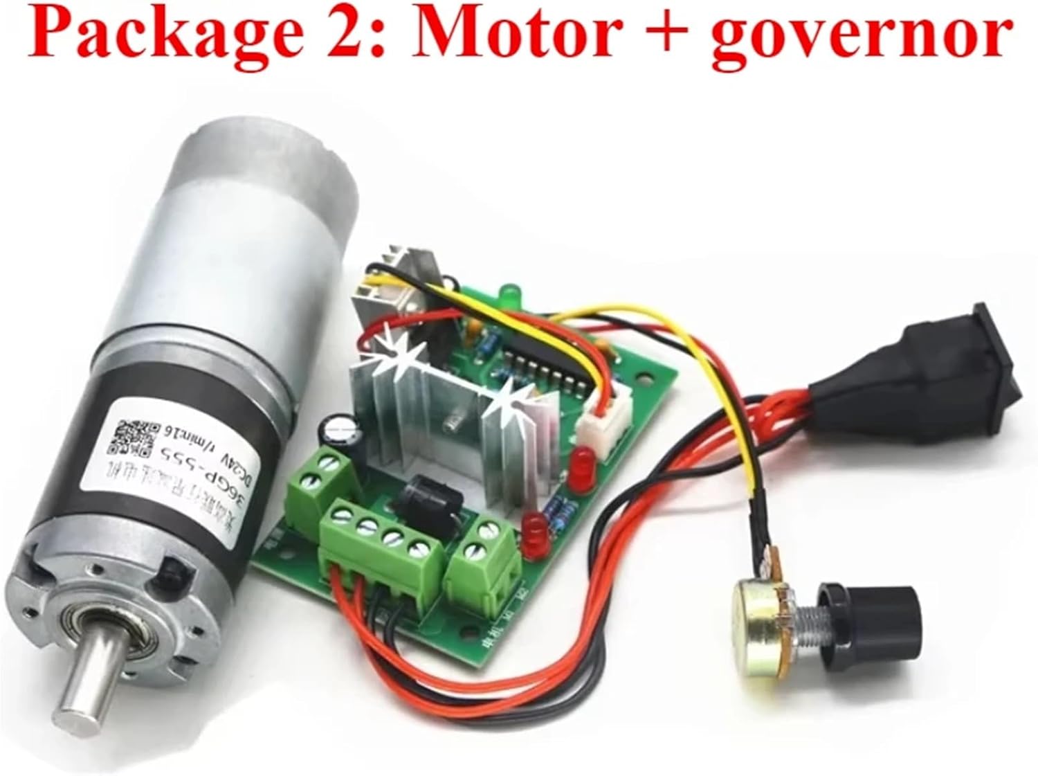 1Pcs 36-555 Planetary Gear Motor DC Reverse Rotation 12v24v Adjustable Speed High Center Shaft Motor Axle Diameter 8mm(Only The Motor,11RPM_24V)
