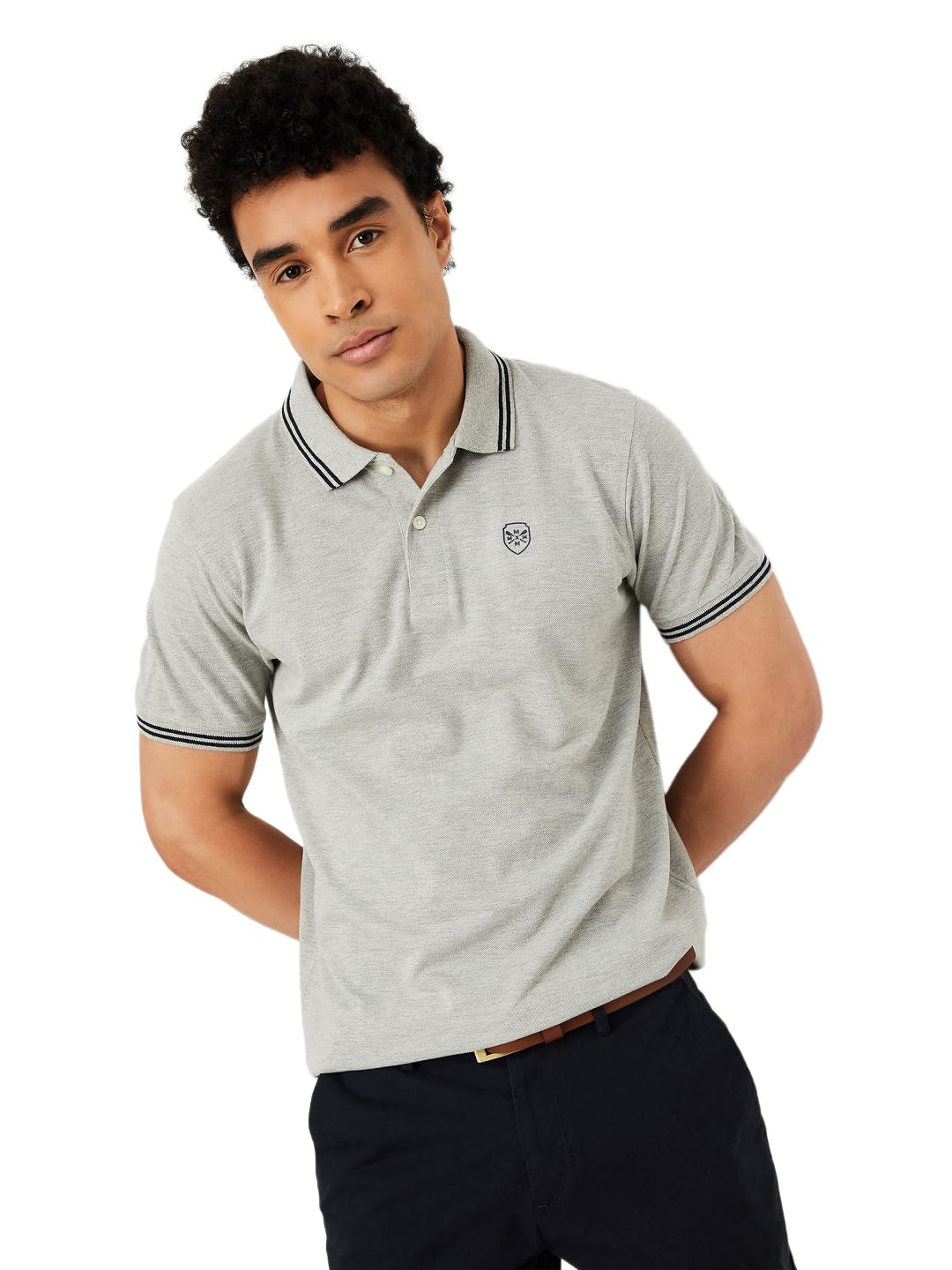 Max Men's Cotton Slim Fit Polo T-Shirt