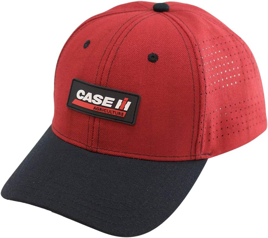 Case IH Two Tone Patch Logo Cap with Vented Rear Panels Red/Black